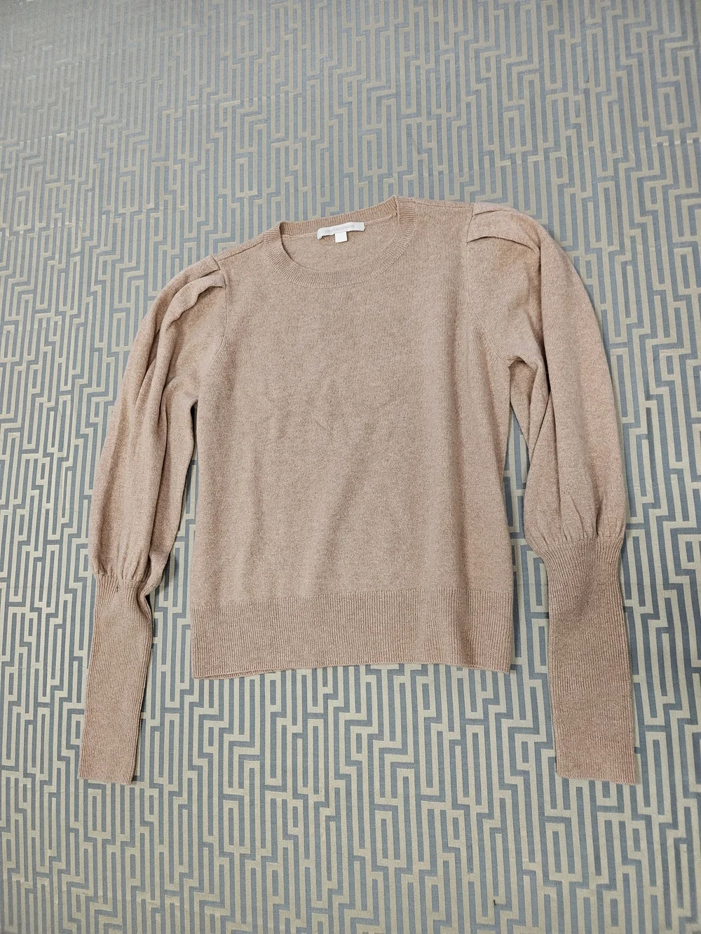 Jonathan Simkhai Peach Crewneck Sweater 100% Cashmere